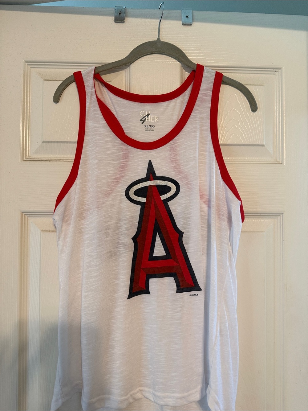 Los Angeles Angels Red & White Tank Top